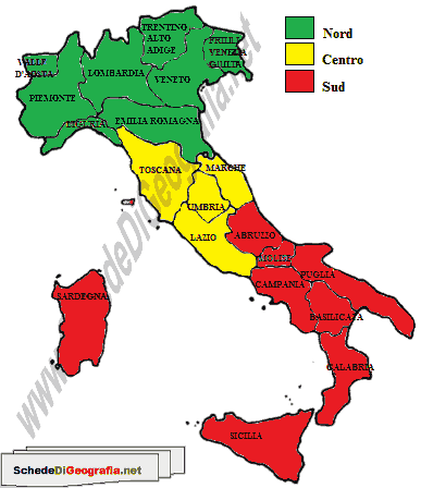 Ripartizione geografica dell'Italia